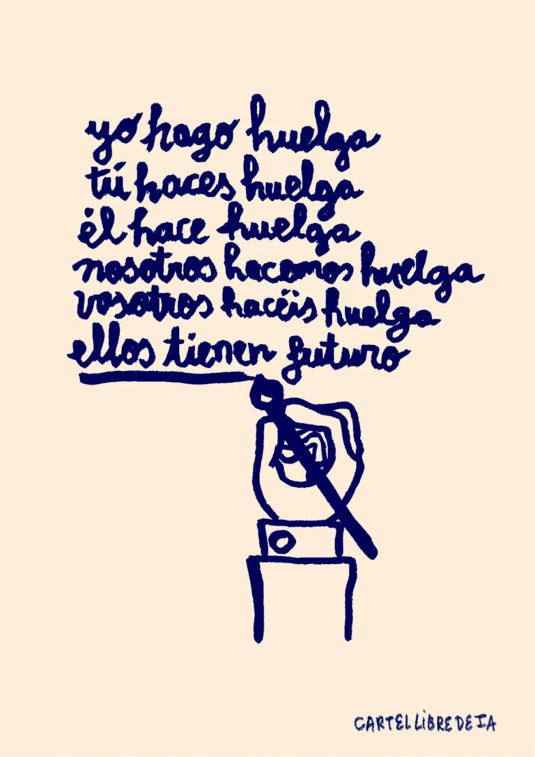 Cartel «Yo hago huelga»